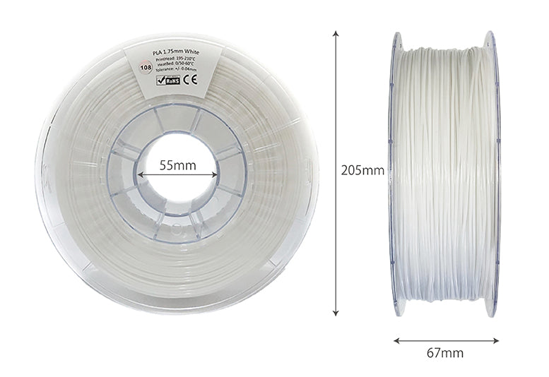 3Dプリンター1.75PLAフィラメント (1KG) – d.fab