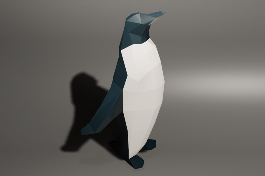 Low polygon penguin walk animation – d.fab